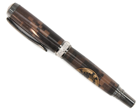 Army BDU with Gold Liberty Coin Fountain Pen - 1004