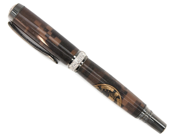Army BDU with Gold Liberty Coin Fountain Pen - 1004
