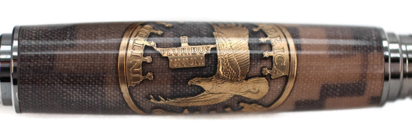 Army BDU with Gold Liberty Coin Fountain Pen - 1004