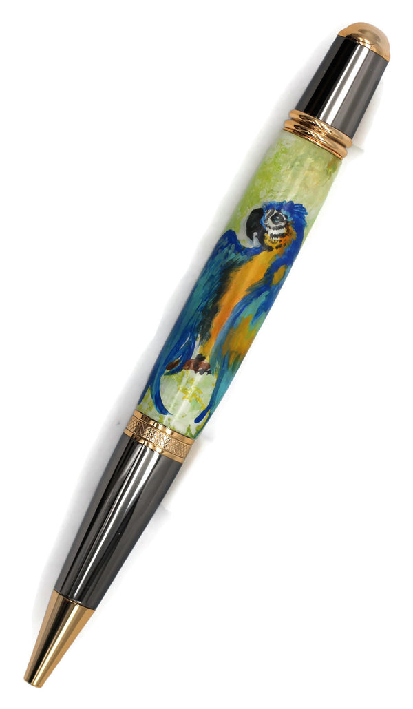 Hand Painted Parrot - 1079