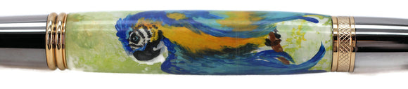 Hand Painted Parrot - 1079
